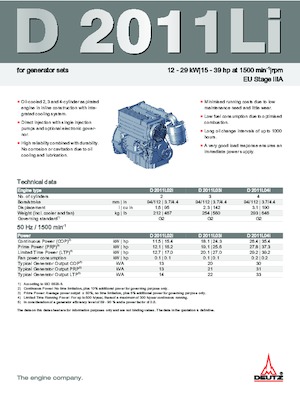 Motoren Deutz D 2011 L03 i