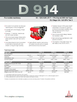 Motoren Deutz D 914 L4
