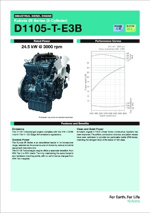 Motoren Kubota D1105-T-E3B