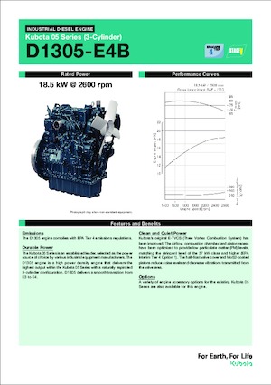 Motoren Kubota D1305-E4B