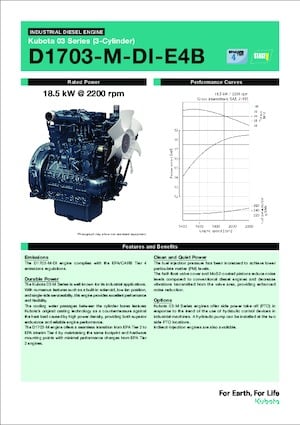 Motoren Kubota D1703-M-DI-E4B