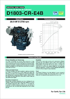 Motoren Kubota D1803-CR-E4B