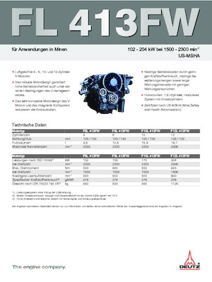 Motoren Deutz F 12 L 413 FW