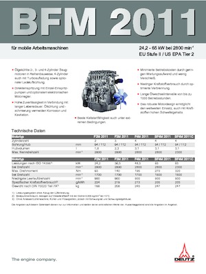 Motoren Deutz F 4 M 2011