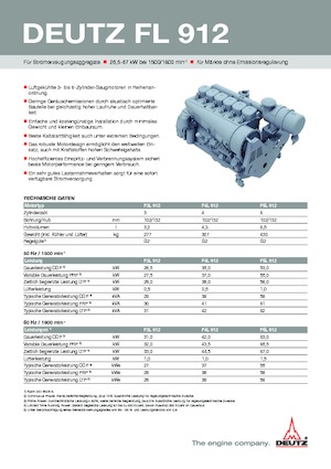 Motoren Deutz F 6 L 912 / W