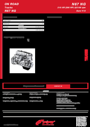 Motoren FPT Industrial N67 NG ENT (210 kW) 