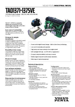 Motoren Volvo Penta TAD1372VE