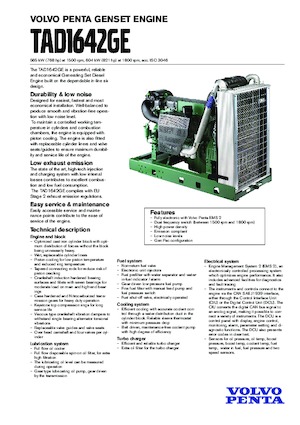Motoren Volvo Penta TAD1642GE