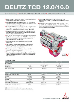 Motoren Deutz TCD 12.0 V6