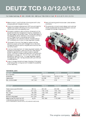 Motoren Deutz TCD 13.5 L6