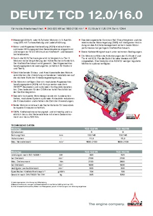 Motoren Deutz TCD 16.0 V8