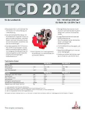 Motoren Deutz TCD 2012 L6