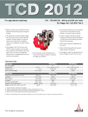 Motoren Deutz TCD 2012 L6