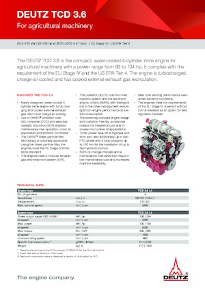 Motoren Deutz TD 3.6 L4