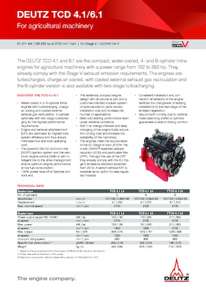 Motoren Deutz TCD 6.1 L6