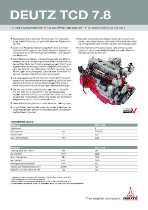 Motoren Deutz TCD 7.8 L6