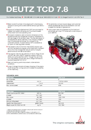 Motoren Deutz TCD 7.8 L6