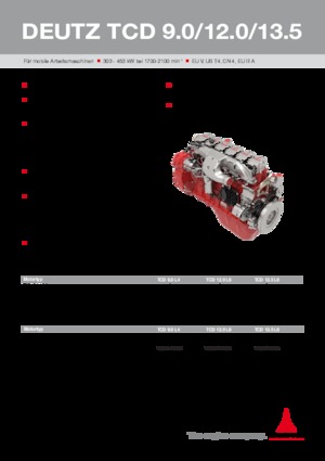 Motoren Deutz TCD 9.0 L4
