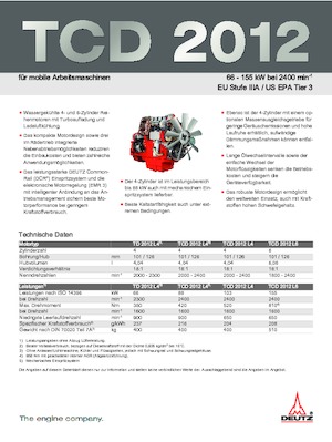 Motoren Deutz TD 2012 L4