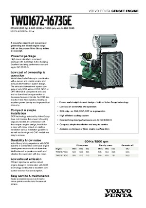 Motoren Volvo Penta TWD1672GE