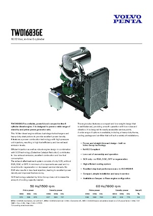 Motoren Volvo Penta TWD1683GE