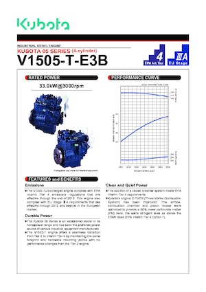 Motoren Kubota V1505T