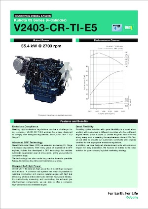 Motoren Kubota V2403-CR-TI-E5