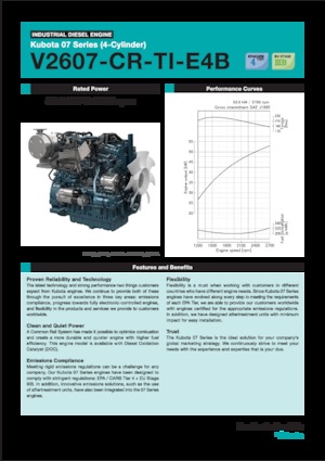 Motoren Kubota V2607-CR-TI-E4B