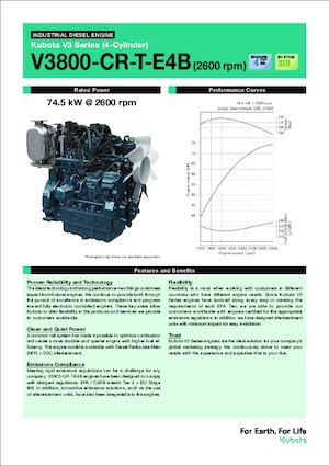 Motoren Kubota V3800-CR-T-E4B