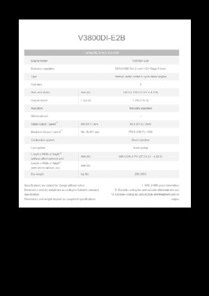 Motoren Kubota V3800DI-E2B