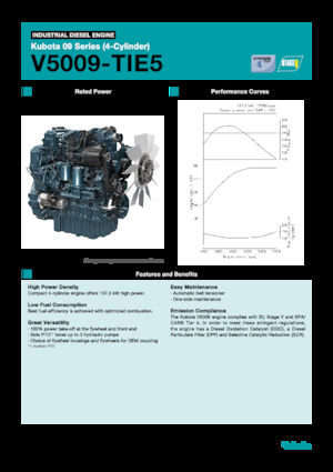 Motoren Kubota V5009-TIE5
