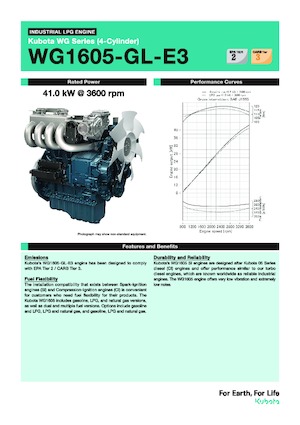 Motoren Kubota WG1605-GL-E3