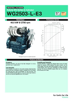 Motoren Kubota WG2503-L-E3