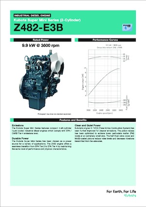 Motoren Kubota Z482-E3B