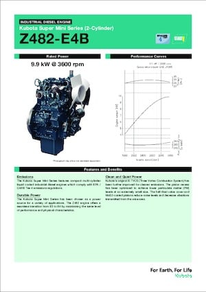 Motoren Kubota Z482-E4B
