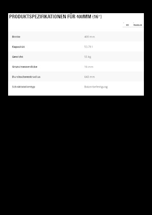 Baggerschaufel Caterpillar 400 MM