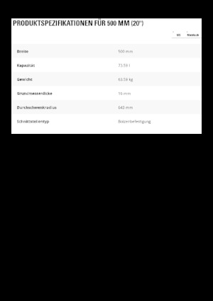 Baggerschaufel Caterpillar 500 MM