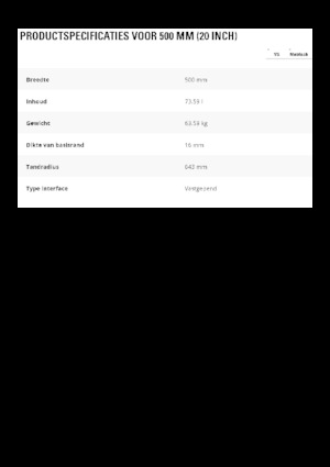 Baggerschaufel Caterpillar 500 MM