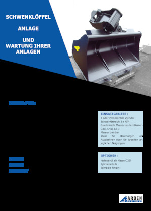 Baggerschaufel Arden C31I20