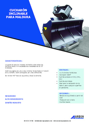 Baggerschaufel Arden C31I20