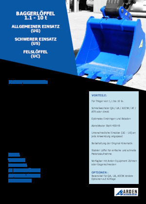 Baggerschaufel Arden R05G05