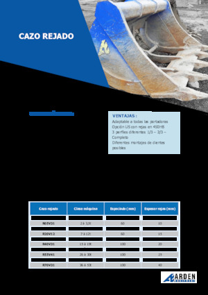 Baggerschaufel Arden R30V31S