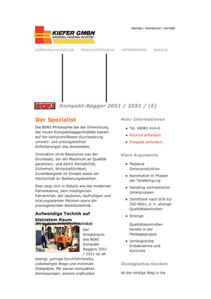 Friedhofsbagger Reform Werke Boki 2051