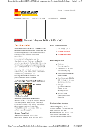 Friedhofsbagger Reform Werke Boki 2551 E