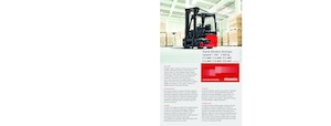 Explosionsgeschützte Frontstapler Elektro Linde E16H triplex 