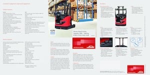 Explosionsgeschützte Schubmaststapler Elektro Linde R10B triplex 
