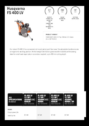 Fugenschneider Husqvarna FS 400 LV