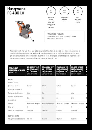 Fugenschneider Husqvarna FS 400 LV