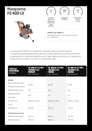 Fugenschneider Husqvarna FS 400 LV