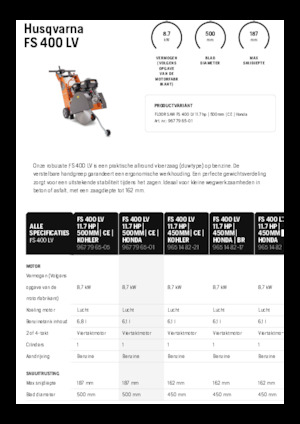 Fugenschneider Husqvarna FS 400 LV